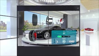 LG Transparent OLED Signage for Auto Showroom