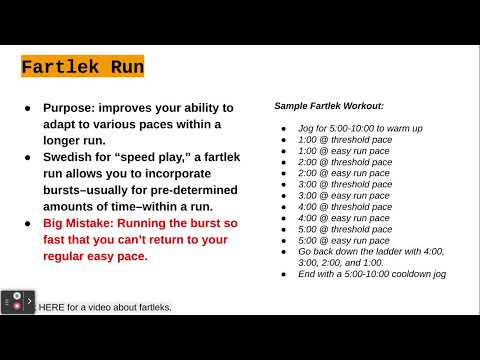 Fartlek Run