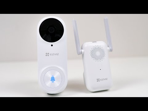 EZVIZ DB2 2K Wireless Video Doorbell Kit Unboxing - ASMR