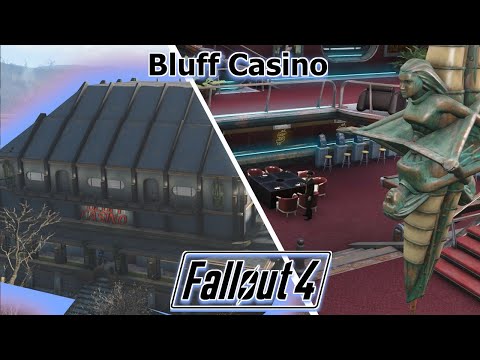 Fallout 4 Tenpines Bluff Settlement Tour | Bluff Casino/Rich Society Settlement | Detailed Tour