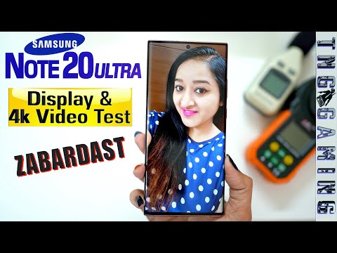 Samsung Galaxy Note 20 Ultra -  4K Video & Display Test