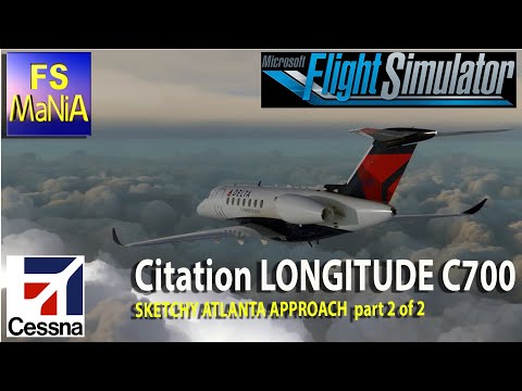 MSFS 2020 Cessna Citation LONGITUDE Key West, FL. to Atlanta, GA. part 2 of 2