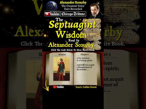 The Septuagint - Book of Wisdom By Alexander Scourby | Audio and Tex  #youtubeshorts