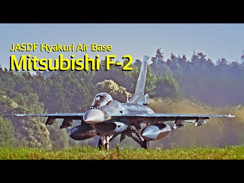 [ASMR 百里基地]  夏の終わりの朝、何処か遠くに出かけていくC-2輸送機とF-2戦闘機　JASDF Hyakuri Air Base　morning take off C-2 , F-2