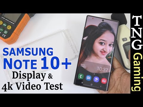 Samsung Galaxy Note 10 + 4K Video & Display Test