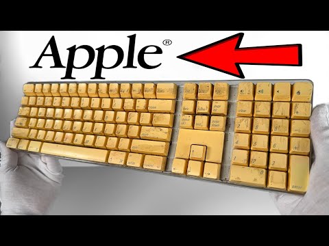 Extremely Dirty Apple Keyboard Restoration - Owner left Toenail for Me