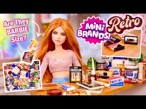 ZURU 5 Surprise Mini Brands RETRO! Are They Barbie Doll Size?