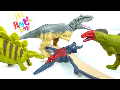 2025/3/7～ Japanese McDonalds happy meal toys Jurassic World "unboxing" Japanese candy toys