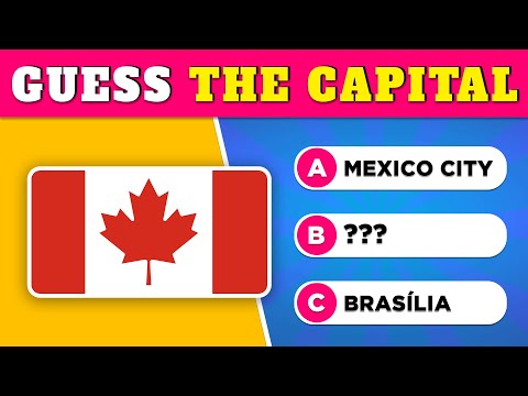 Guess The Capital City Of The Country | Capital City Quiz 🌍 | Quiz Rainbow