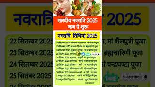 शारदीय नवरात्रि 2025 में कब है ? 2025 me Shardiya navratri kab hai#shorts #navratri#shardiyanavratri