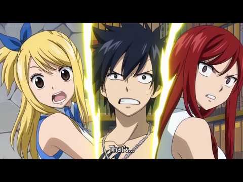 Fairy Tail OVA - Lucy falls off the ladder