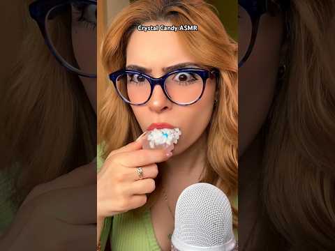 TRYING CRYSTAL CANDY ASMR #asmr #shorts #mukbang #candy