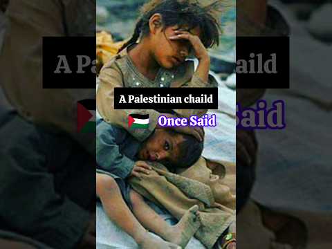 😭 Free Palestine  A Palestinian child once said #islamicshorts #palestine #shorts