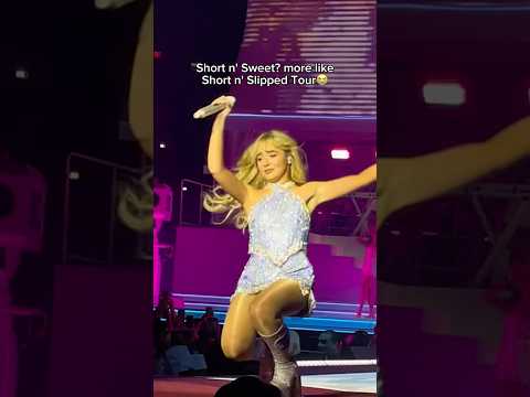 Sabrina Carpenter FALLING on stage #celebrity