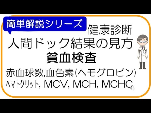 【人間ドック結果の見方】貧血,赤血球,血色素(ヘモグロビン)など