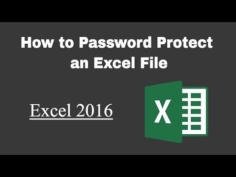 Password Protect Excel File: How to Save a Workbook With a Password