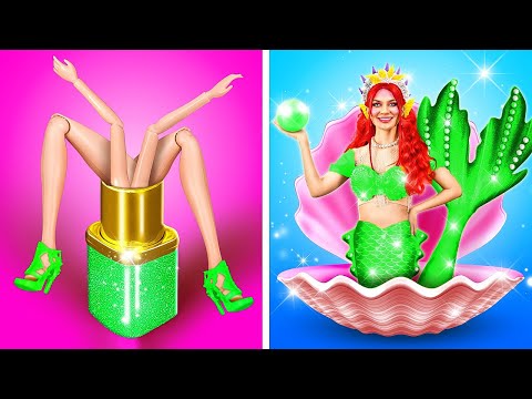 From Barbie to Mermaid 🧚 Extreme Makeover Ideas By ChiLaLa , La La Life & Cool Tool 🩵