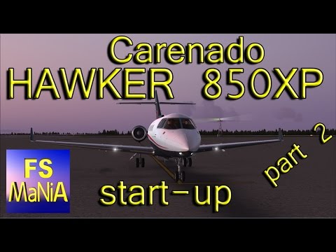 Carenado HAWKER 850XP Cold & Dark Start-up Tutorial part 2