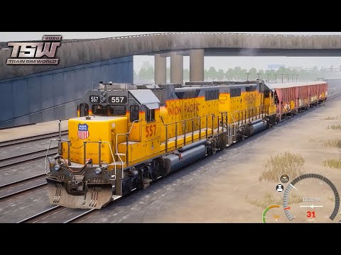 Union Pacific Diesel Locomotive Train Driving In Train Sim World