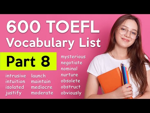 600 TOEFL Vocabulary - Part 8 | Useful Words