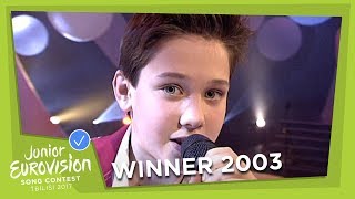 JUNIOR EUROVISION 2003: DINO JELUSIĆ - TI SI MOJA PRVA LJUBAV - CROATIA 🇭🇷  - WINNER