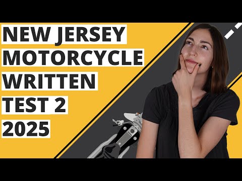 New Jersey DMV Motorcycle Written Test 2 2025 (60 Questions with Explained Answers)