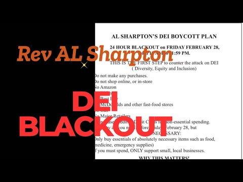 FALSE INFORMATION : DEI BOYCOTT IS NOT BY REV AL SHARPTON‼️