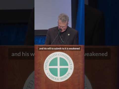 Archbishop Broglio Addresses US Bishops #shorts