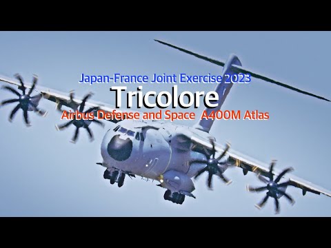 [入間基地] フランス空軍A400Mがバードストライクを避けながら着陸、[所沢航空記念公園航過飛行]　French Air and Space Force A400M @ Iruma Air Base