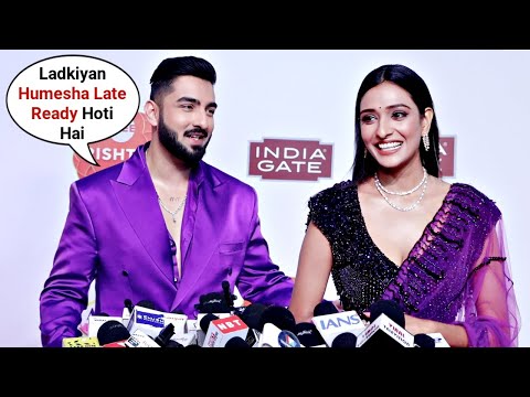 Bhagya Lakshmi Serial Couple Aishwarya Khare And Rohit Suchanti At Zee Rishtey Awards 2025