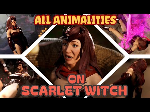 All Animalities Performed on Scarlet Witch Nitara Mod - Mortal Kombat 1