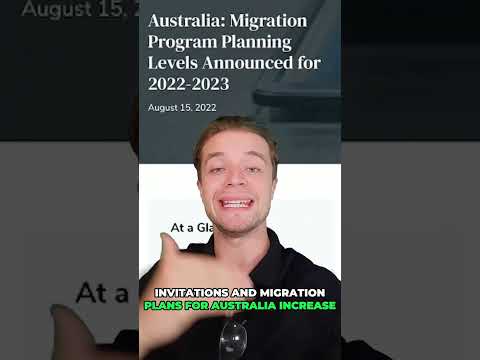 AUSTRALIA VISA NEWS UPDATE 2023 : Huge Increase for PR Invitations  #shorts