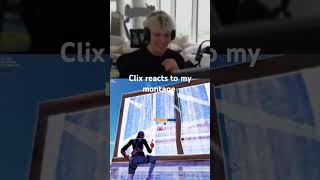 Clix reacts to my montage #fortnite #fortnitemontage #fortnitehighlights #creative #videogamemontage