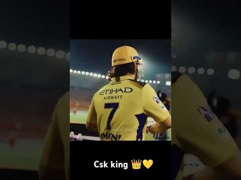 CSK 💛👑#chennai #csk #dhoni #mahi #mumbai #thalapathy #kkr #miindia #viralvideo