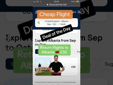 Return Flights to Albania 🇦🇱 £35 #FYP #CheapFlights #CheapTravel #Travel #Albania #UK #TravelTips