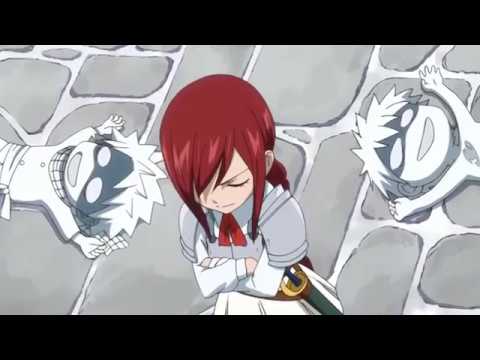 Fairy Tail OVA - Erza, Gray, and Natsu watch their past selves