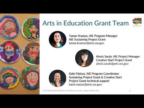 ArtsWA’s Arts in Education (AIE) Grants FY26 Info Session