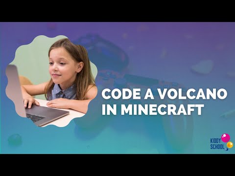 Code a volcano in Minecraft