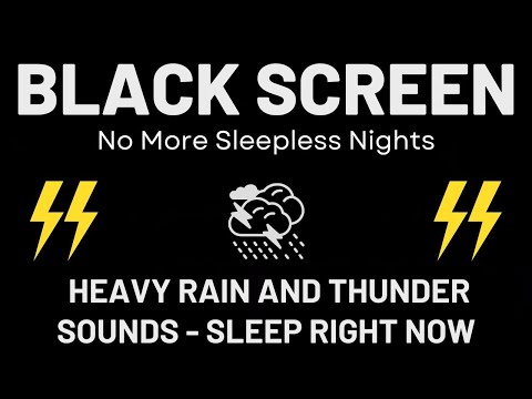 No More Sleepless Nights – Sleep Instantly With Rain & Thunder Sounds That Cure Insomnia In Minutes