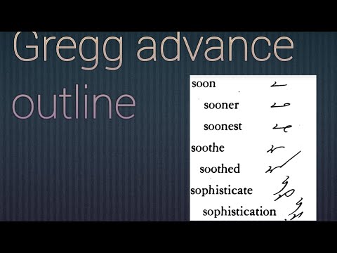 .....bility advance form of Gregg shorthand