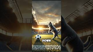 Cat Funny Football Match ! Part-1 ⚡#shorts