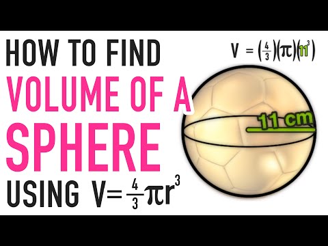 HOW TO USE THE VOLUME OF A SPHERE FORMULA