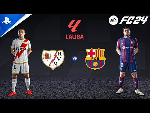 FC 24 | Rayo Vallecano vs Barcelona - La Liga 24/25 Match | 4K