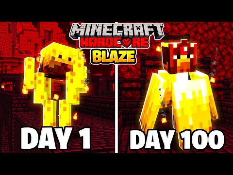 I Survived 100 Days as a BLAZE in Minecraft... Here's What Happened