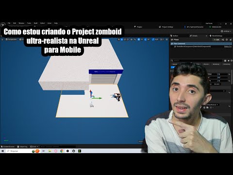 Como está o project zomboid ultra-realista na Unreal para Mobile!!! Como estou criando!!!