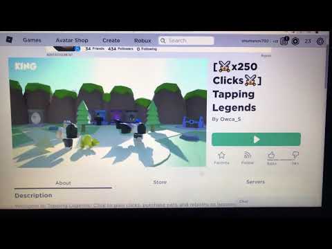 ROBLOX Giveaway!!! TAPPING LEDGENDS!!!