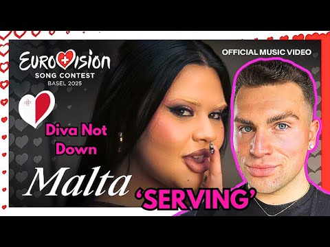 LET’S REACT TO MALTA’S REVAMP FOR EUROVISION 2025 | MIRIANA CONTE - SERVING