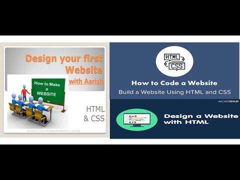 BUILD YOUR FIRST WEBSITE BY USING HTML |HTML & CSS WEBPAGE |AARISH BABBAR | FIRST WEPAGE OF WEBSITE