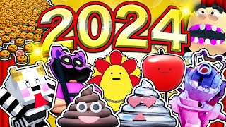 【ランキング】2024年サンサンキッズGAMES👑かわいい食べ物とお留守番や悪い警察官に閉じ込められちゃう！？【マインクラフト・マイクラ・ROBLOX・ロブロクッス・サンクラ】年末・大晦日｜ゲーム実況