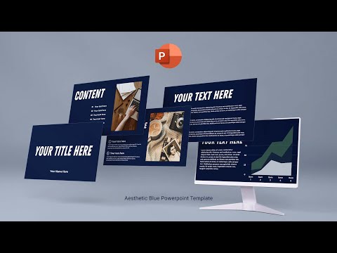 Aesthetic Blue PowerPoint Template  | FREE TEMPLATE | Best PowerPoint Animation Template